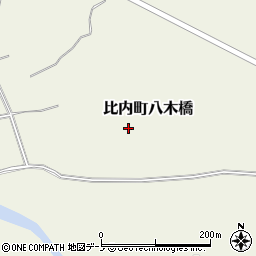 秋田県大館市比内町八木橋後畑26周辺の地図