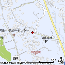 秋田県鹿角市花輪西町65周辺の地図