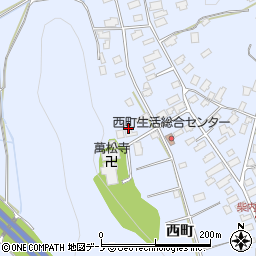 秋田県鹿角市花輪西町217周辺の地図