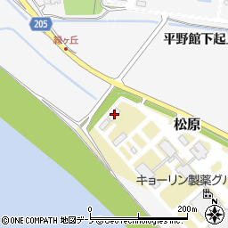 秋田県能代市松原1周辺の地図