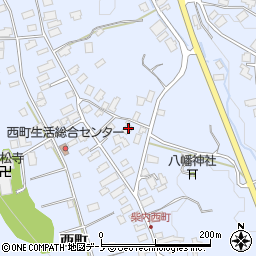 秋田県鹿角市花輪西町66周辺の地図