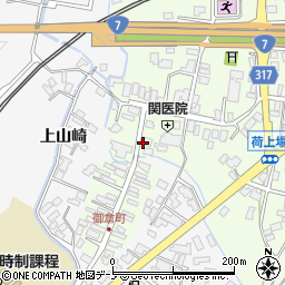 秋田県能代市二ツ井町荷上場鍋良子出口周辺の地図