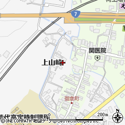 秋田県能代市二ツ井町上山崎12-10周辺の地図