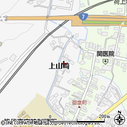 秋田県能代市二ツ井町上山崎12-23周辺の地図