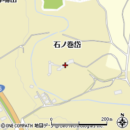 秋田県北秋田市脇神石ノ巻岱395周辺の地図