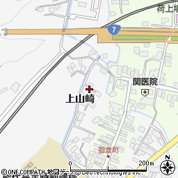 秋田県能代市二ツ井町上山崎12-7周辺の地図