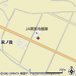 秋田県大館市曲田（下谷地）周辺の地図