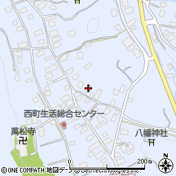 秋田県鹿角市花輪西町46周辺の地図