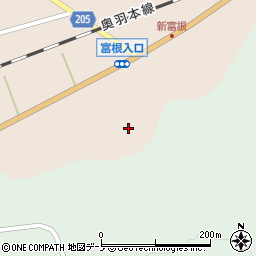 秋田県能代市二ツ井町飛根矢崎周辺の地図