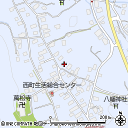 秋田県鹿角市花輪西町45周辺の地図