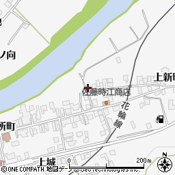 秋田県大館市十二所上新町1-3周辺の地図