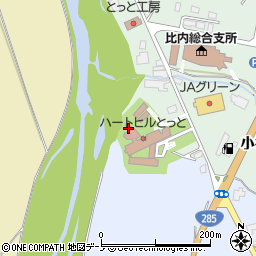 秋田県大館市比内町新館館下周辺の地図