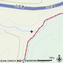 岩手県二戸市福田八前周辺の地図