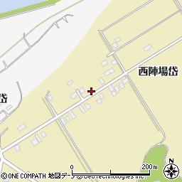 秋田県北秋田市脇神西陣場岱183周辺の地図