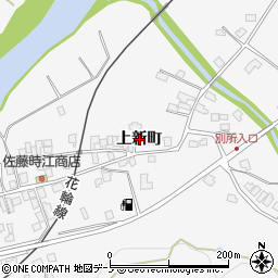秋田県大館市十二所（上新町）周辺の地図
