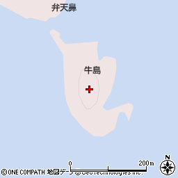 牛島周辺の地図