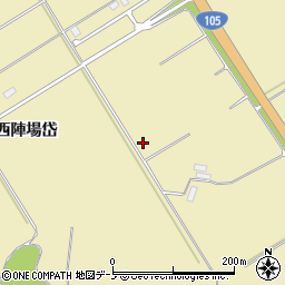 秋田県北秋田市脇神西陣場岱97周辺の地図