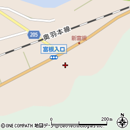 秋田県能代市二ツ井町飛根清水周辺の地図