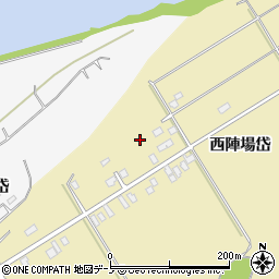 秋田県北秋田市脇神西陣場岱191周辺の地図