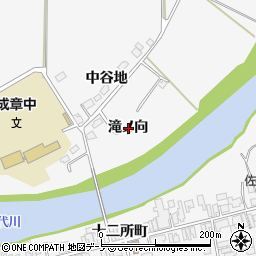 秋田県大館市猿間滝ノ向周辺の地図