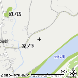 秋田県大館市軽井沢周辺の地図
