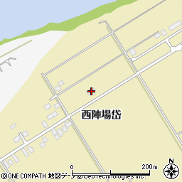 秋田県北秋田市脇神西陣場岱152-1周辺の地図