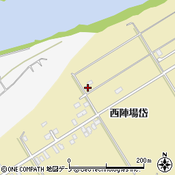 秋田県北秋田市脇神西陣場岱148周辺の地図