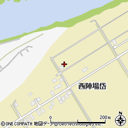 秋田県北秋田市脇神西陣場岱147周辺の地図