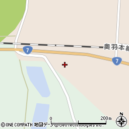 秋田県能代市二ツ井町飛根仙子森周辺の地図