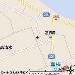 秋田県能代市二ツ井町飛根高清水周辺の地図