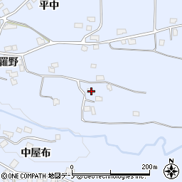 秋田県鹿角市花輪地羅野87-3周辺の地図