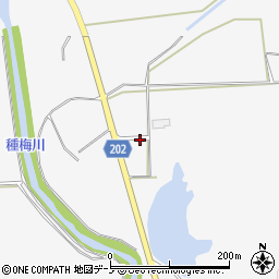 秋田県能代市二ツ井町種萩ノ台周辺の地図
