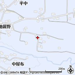 秋田県鹿角市花輪地羅野87-2周辺の地図