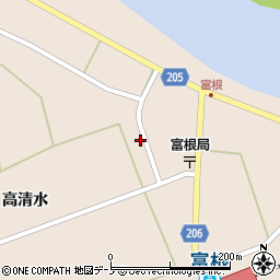 秋田県能代市二ツ井町飛根高清水98-1周辺の地図