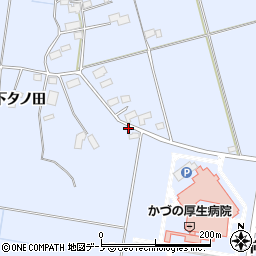 秋田県鹿角市花輪向畑周辺の地図