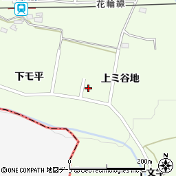 秋田県鹿角市十和田末広中平周辺の地図