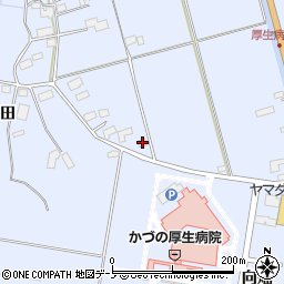 秋田県鹿角市花輪鎌倉平周辺の地図