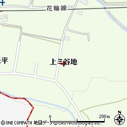 秋田県鹿角市十和田末広上ミ谷地周辺の地図