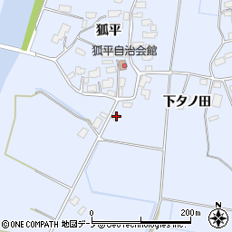 秋田県鹿角市花輪狐平76周辺の地図