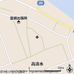 秋田県能代市二ツ井町飛根富根62周辺の地図
