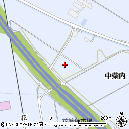 秋田県鹿角市花輪中柴内周辺の地図