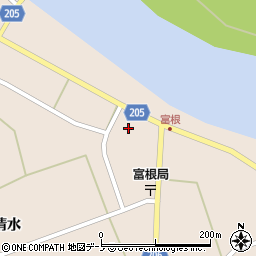 秋田県能代市二ツ井町飛根富根9周辺の地図