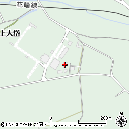 秋田県大館市比内町扇田（上大岱）周辺の地図