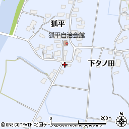 秋田県鹿角市花輪狐平71周辺の地図