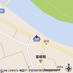 秋田県能代市二ツ井町飛根富根172周辺の地図