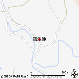 秋田県能代市朴瀬築法師周辺の地図
