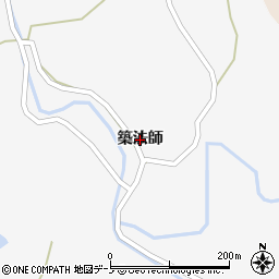 秋田県能代市朴瀬（築法師）周辺の地図