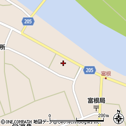 秋田県能代市二ツ井町飛根富根36-1周辺の地図