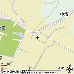 秋田県大館市比内町達子風袋周辺の地図