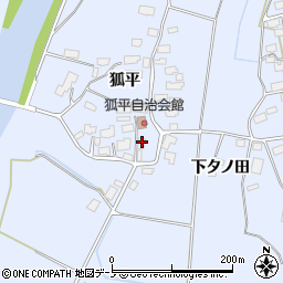 秋田県鹿角市花輪狐平34周辺の地図